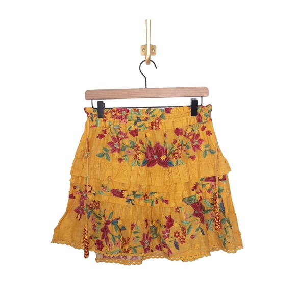 NWT FARM RIO Flower Dream Tiered Cotton Skirt size Medium - Picture 10 of 10